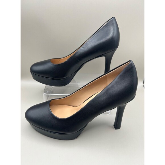 Naturalizer Womens Camilla Black Leather Platform Pumps Heels Size 8M - Picture 4 of 7